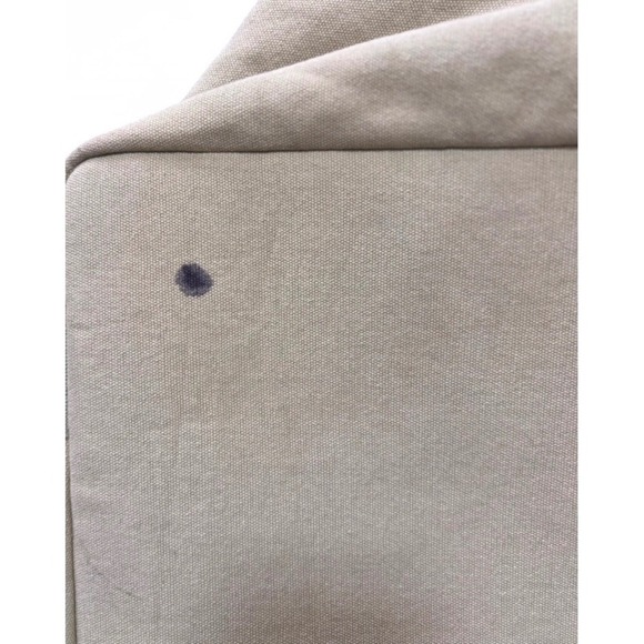 MARGOT New York Sloane Tote Beach Bag Tan Light Green Strap Canvas - Picture 4 of 9